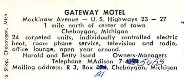 North Country Inn (Gateway Motel) - Old Postcard (newer photo)